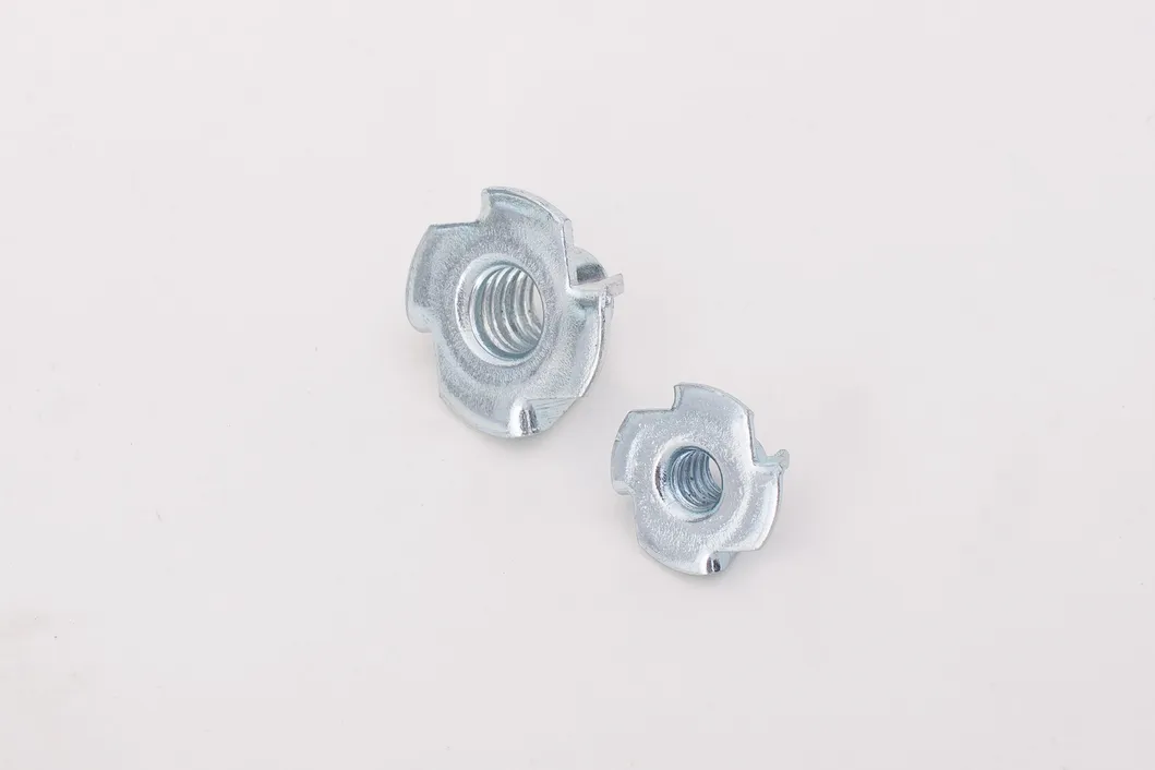 DIN 1624 Pronged Insert T Nut Stainless Steel/Carbon Steel Four Claw Tee Nut