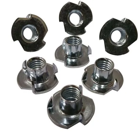 Din 1624 tee nut with 4 prongs locking t nut