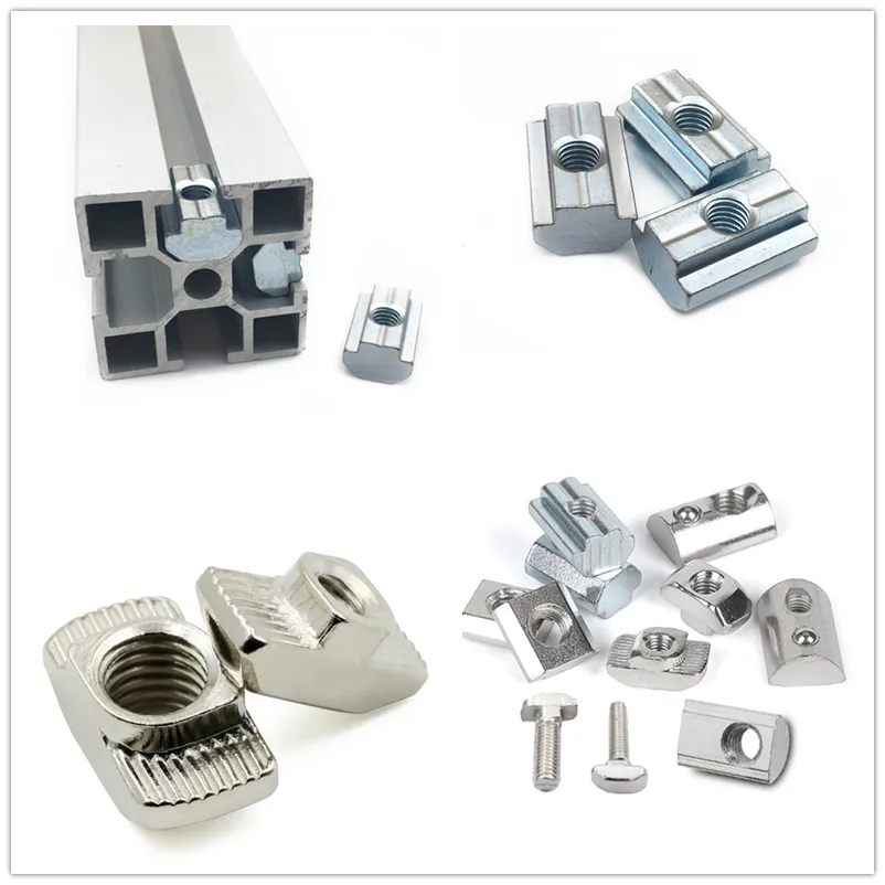 DIN 1624 White Zinc T Nut with Four Claws