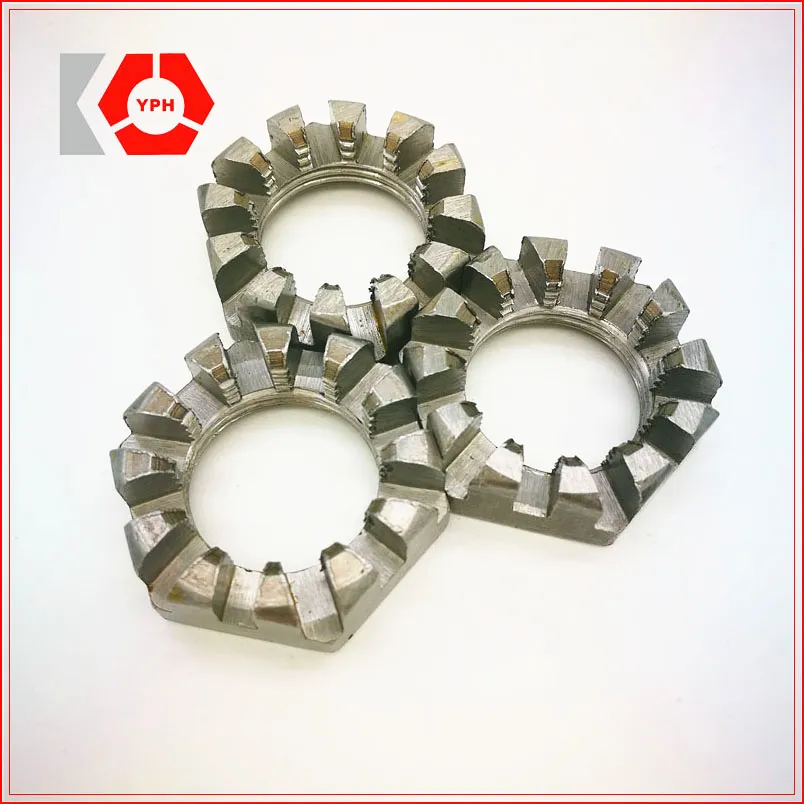 DIN 935/DIN 937 Grade a and B Hexagon Carbon Steel Slotted Castle Nuts