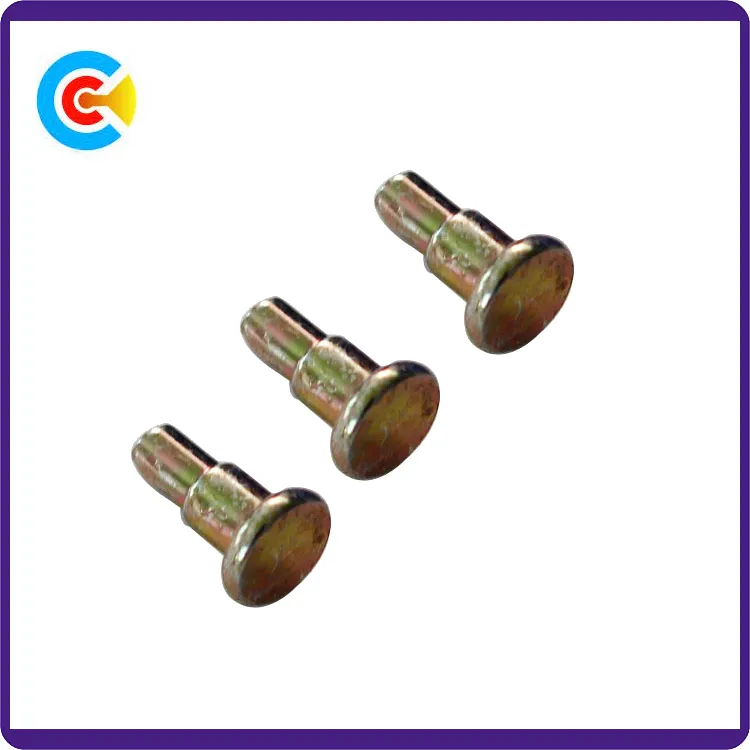 DIN/ANSI/BS/JIS Carbon-Steel/Stainless-Steel 4.8/8.8/10.9 Galvanized Round Step Pin for Mechanical Industry/Fastener