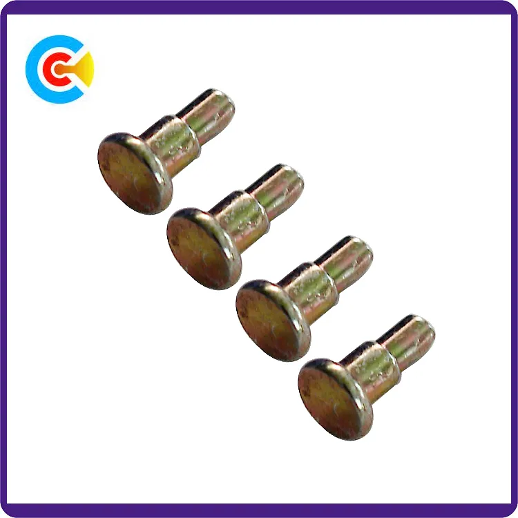 DIN/ANSI/BS/JIS Carbon-Steel/Stainless-Steel 4.8/8.8/10.9 Galvanized Round Step Pin for Mechanical Industry/Fastener