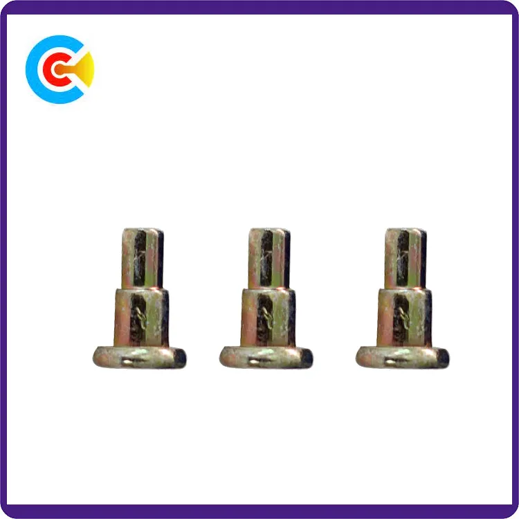 DIN/ANSI/BS/JIS Carbon-Steel/Stainless-Steel 4.8/8.8/10.9 Galvanized Round Step Pin for Mechanical Industry/Fastener