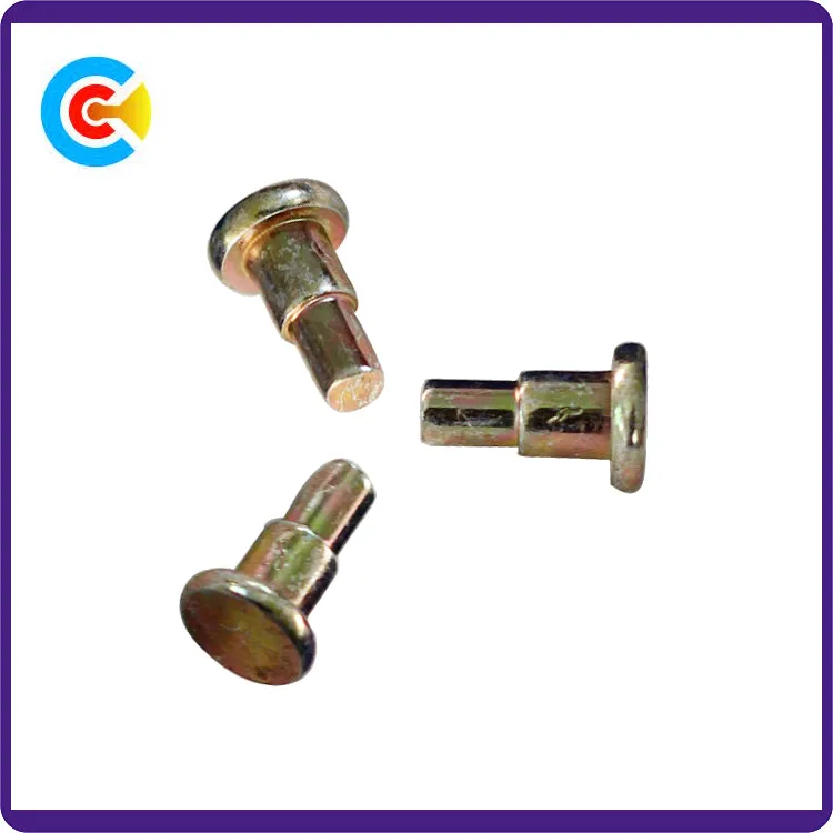 DIN/ANSI/BS/JIS Carbon-Steel/Stainless-Steel 4.8/8.8/10.9 Galvanized Round Step Pin for Mechanical Industry/Fastener