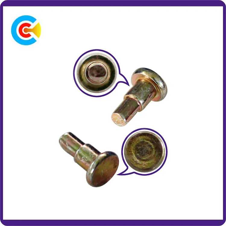 DIN/ANSI/BS/JIS Carbon-Steel/Stainless-Steel 4.8/8.8/10.9 Galvanized Round Step Pin for Mechanical Industry/Fastener