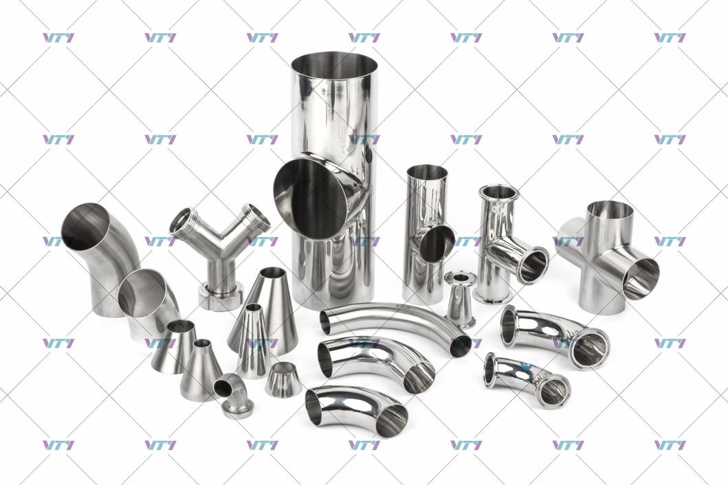 DIN/SMS/3A/BS Sanitary Stainless Steel Pipe Fittings Equal Tee Reducing Teewithout Straight End