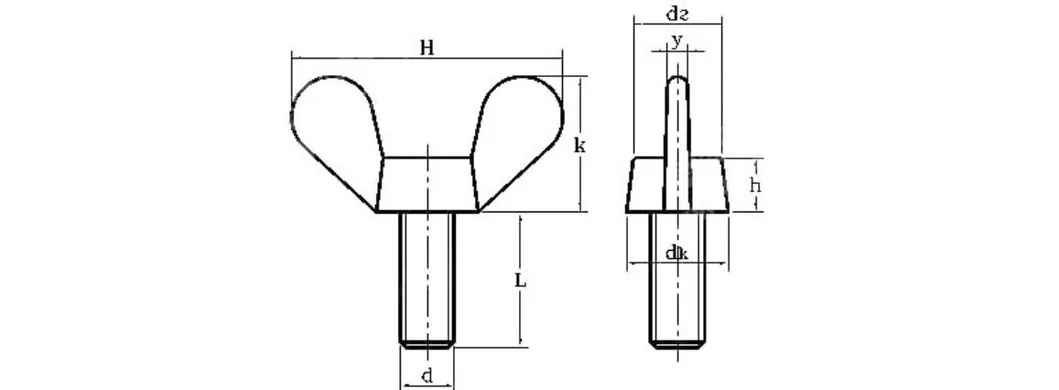 DIN316 /DIN318 Wing Screw Stainless Steel 316/Wing Bolt