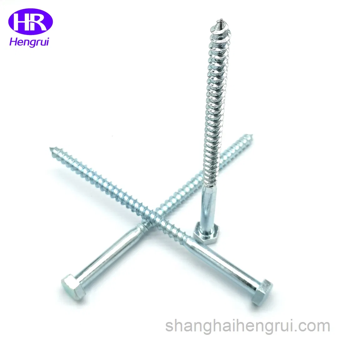 DIN571 M10X180 Zinc Plated Hex Lag Screw