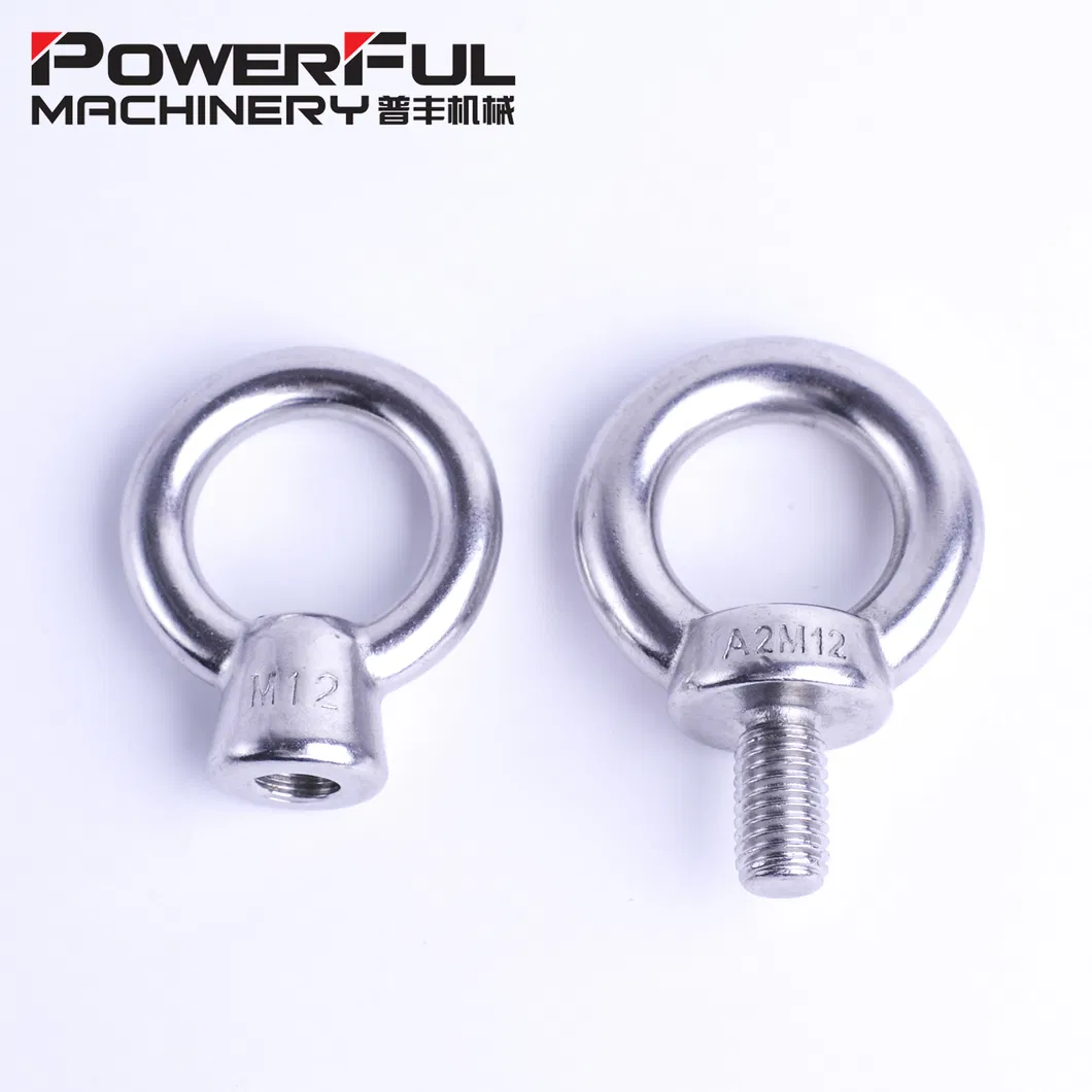 DIN582 Stainless Steel A2 A4 Lifting Ring Eye Nut M12