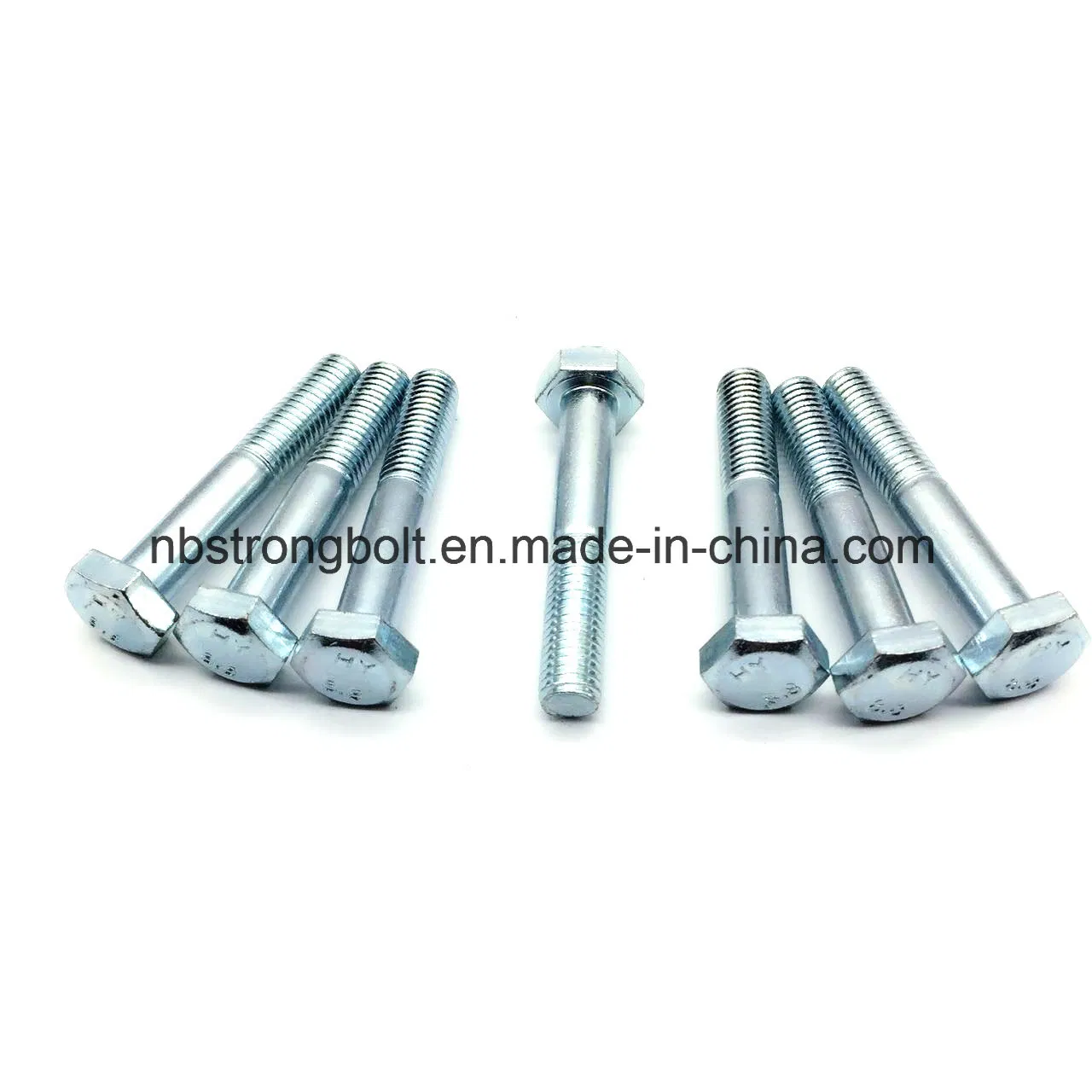 DIN931 Hex Cap Screw White Zinc