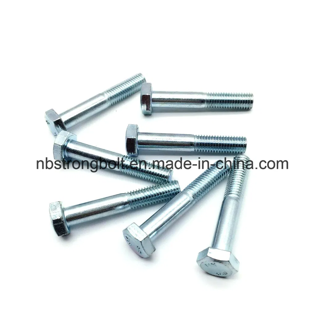 DIN931 Hex Cap Screw White Zinc