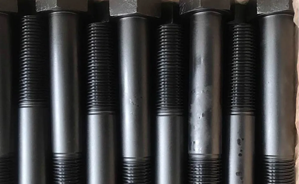 DIN933 Full Threaded Half Threaded Hex Bolt Stud Bolt with Black Oxide Surface Finish