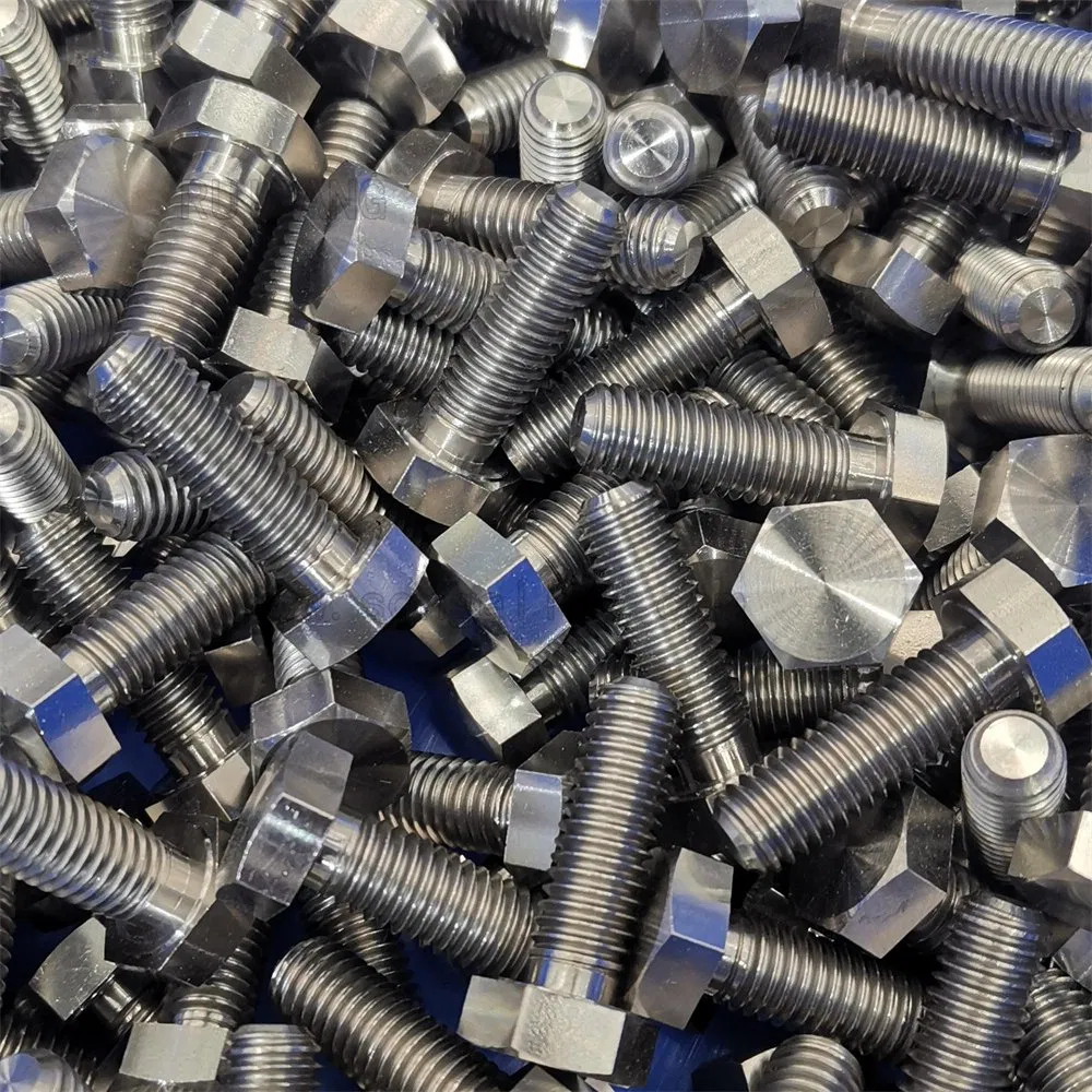 DIN933 Hex Head Bolt in Stainless Steel and Titanium Bolts Fasteners