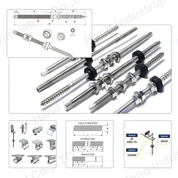 DIN975/976 Ss 316 304 Stainless Steel Full Thread Stud Bolt