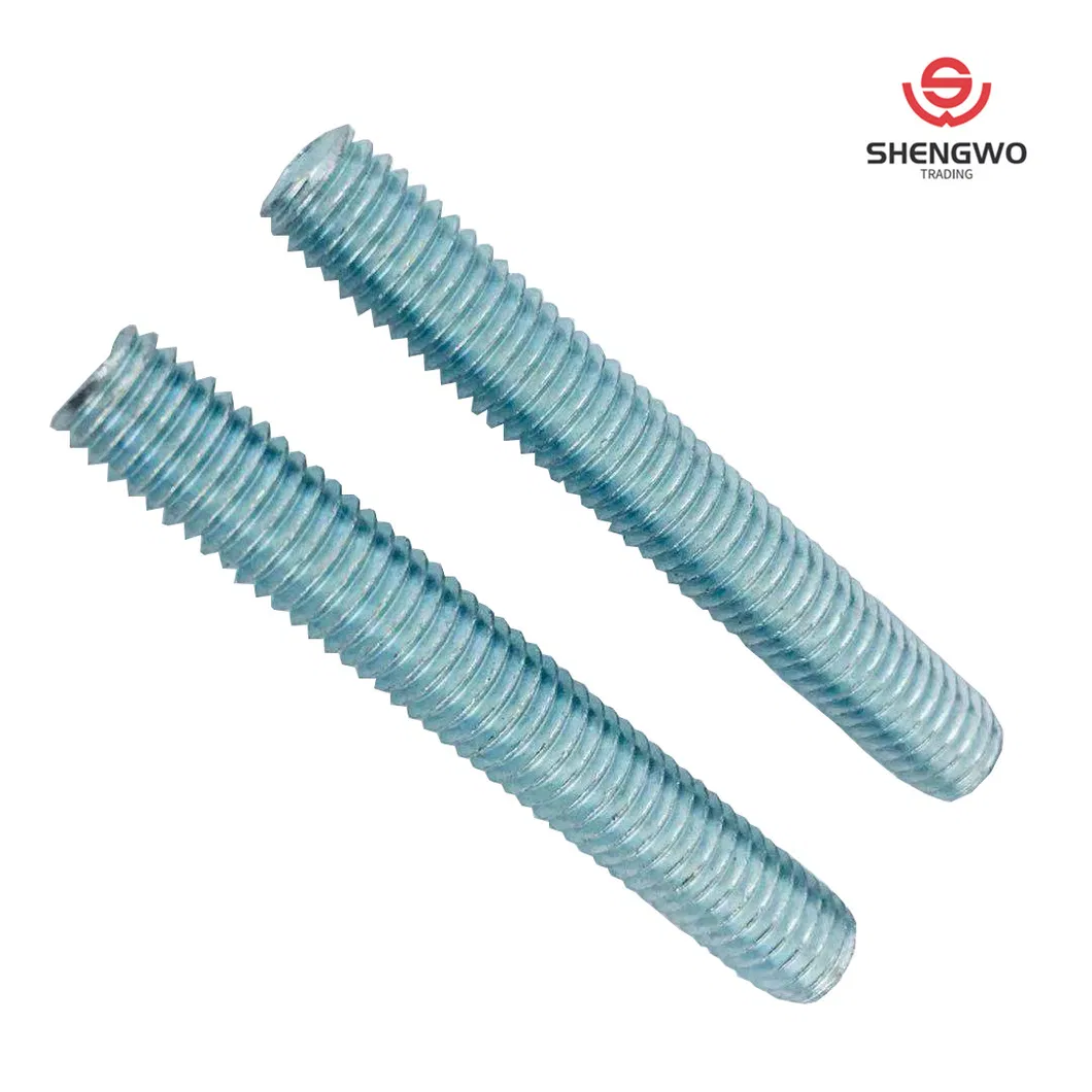 DIN976 Zinc Carbon Steel Short Thread Rod Thread Bar