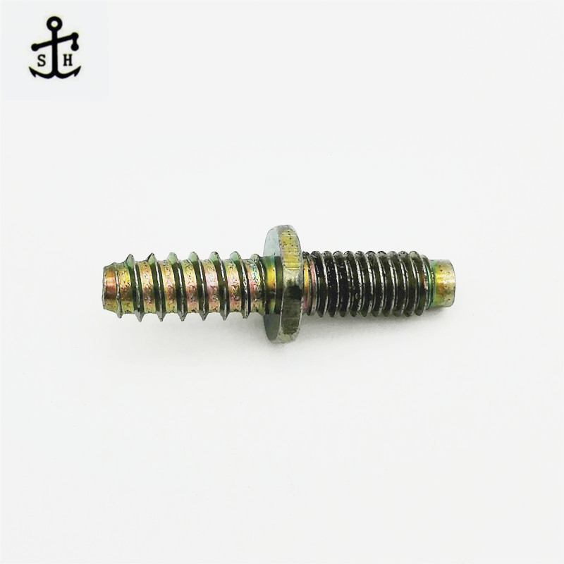 Double Ends Self Drilling Thread Furniture Wood Dowel Screw Short and Long Size Customize Fasteners