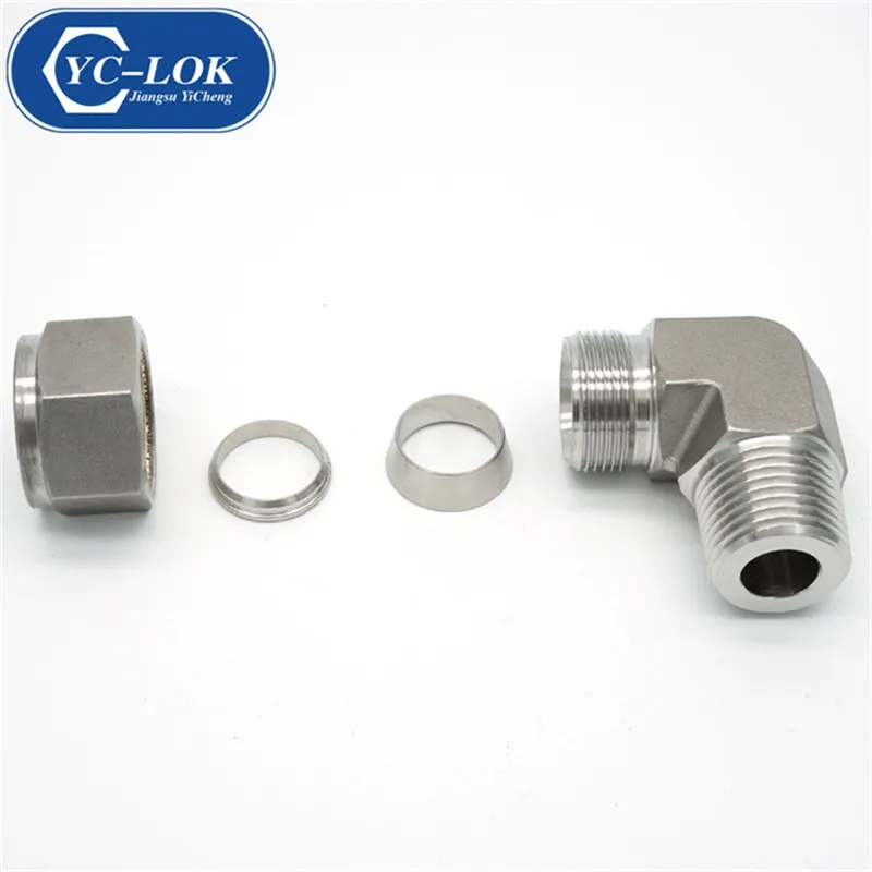 Double Ferrule Steel Tube and Fitting Compression Type SS316L