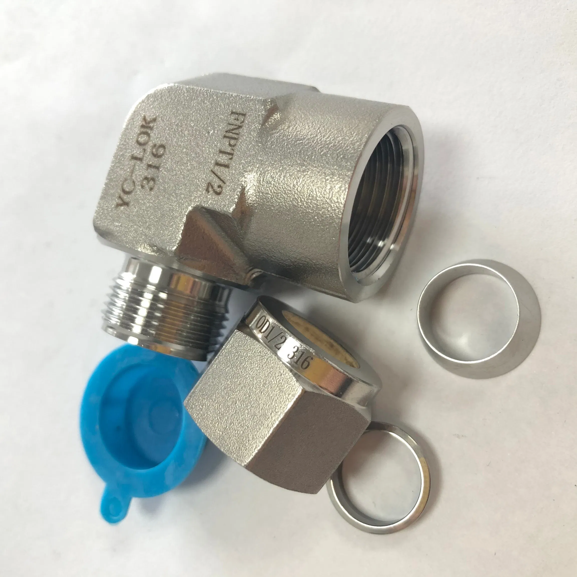 Double Ferrule Steel Tube and Fitting Compression Type SS316L