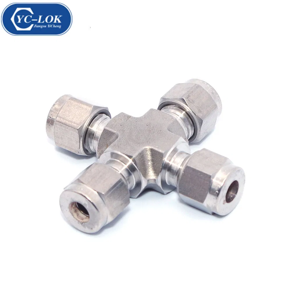 Double Ferrule Steel Tube and Fitting Compression Type SS316L