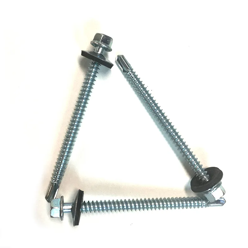 EPDM Washer Zinc Plated DIN 7504 Hex Head Patta Self Drilling Screws