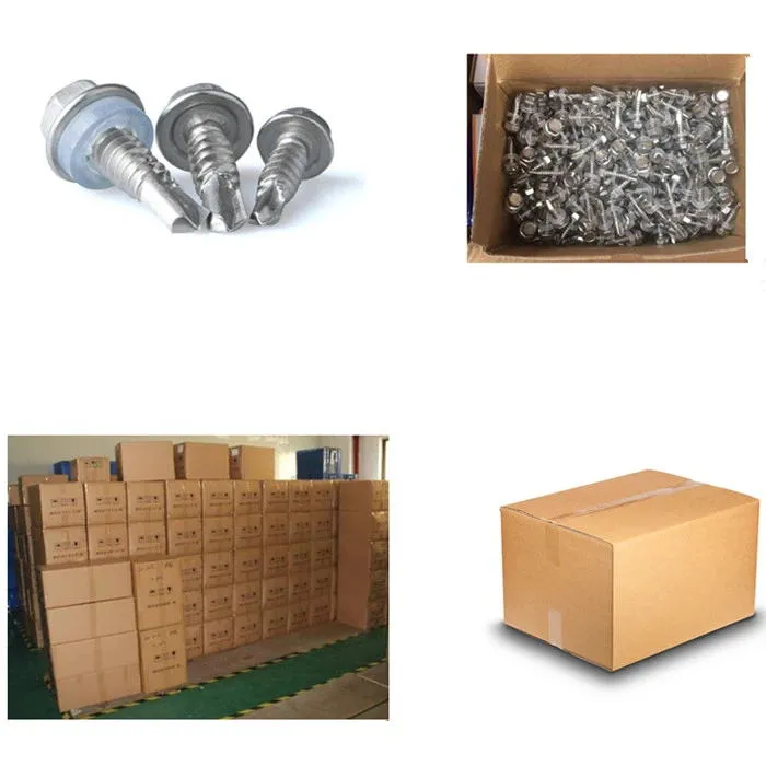 EPDM Washer Zinc Plated DIN 7504 Hex Head Patta Self Drilling Screws