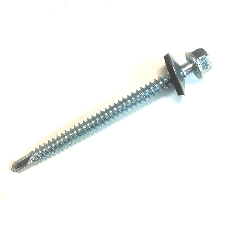 EPDM Washer Zinc Plated DIN 7504 Hex Head Patta Self Drilling Screws