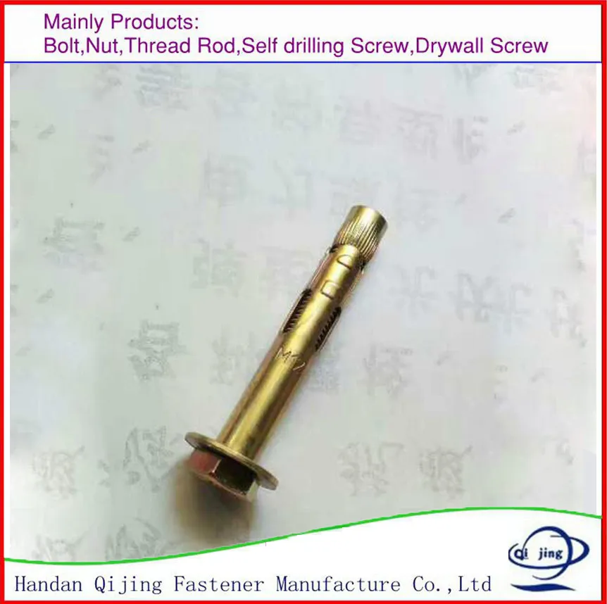 Expansion Bolts Yzp Sleeve Anchor Hex Bolt