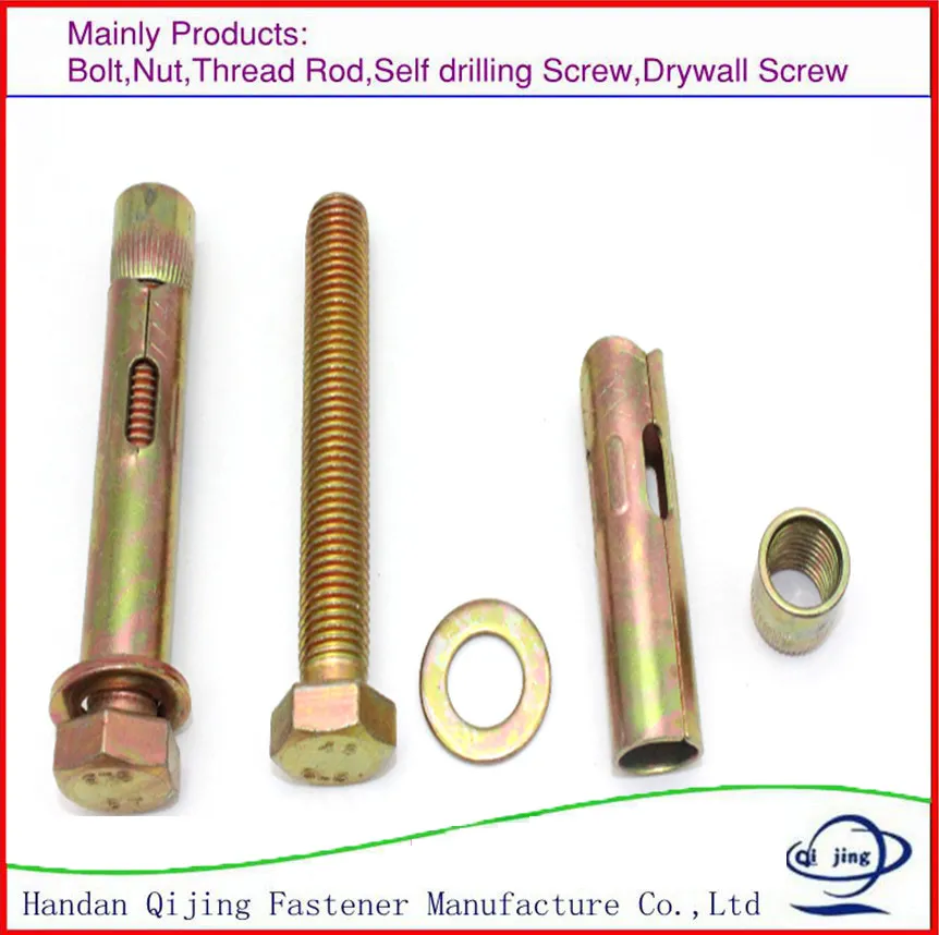 Expansion Bolts Yzp Sleeve Anchor Hex Bolt