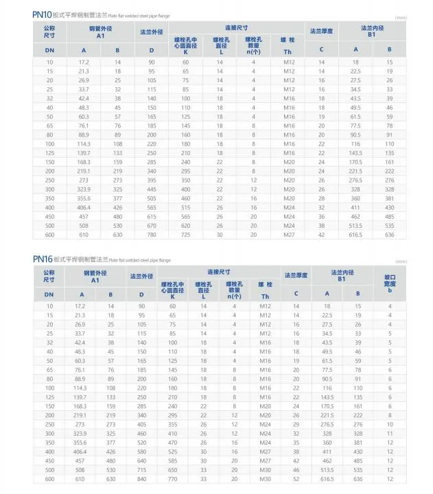 F304/ F316 JIS B 2220/ JIS B 2238 DN100 DN150 Plain Weld Flange