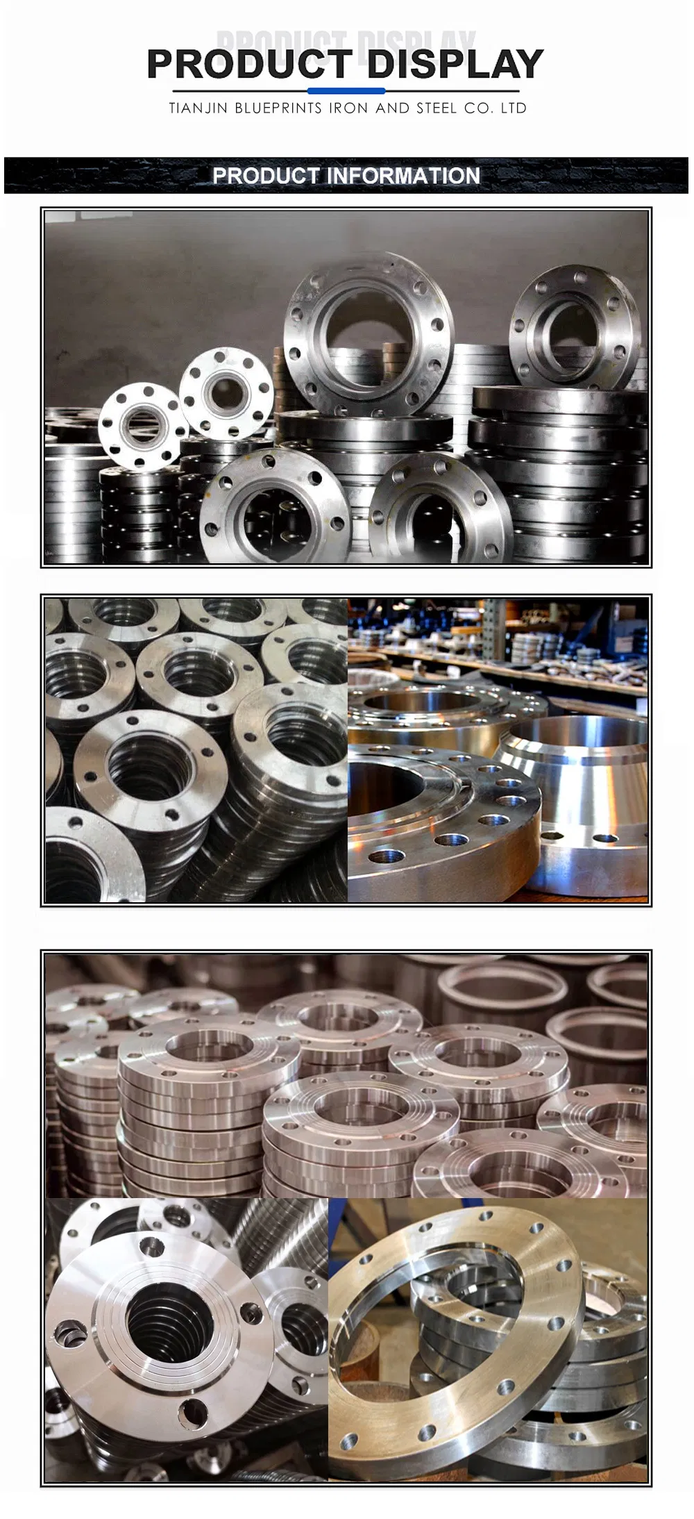 F61/F53/F55/2205/2507 /2520/317L /304/316 ANSI B16.5 Stainless Steel Forged FF Blind Flange