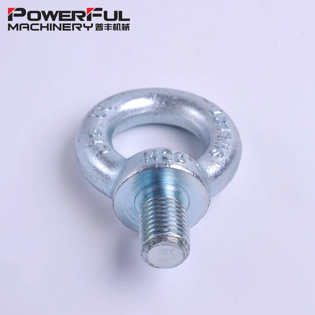 Fasteners Drop Forged Steel Eye Bolt DIN580 Lifting Eye Bolt with Eye Nuts