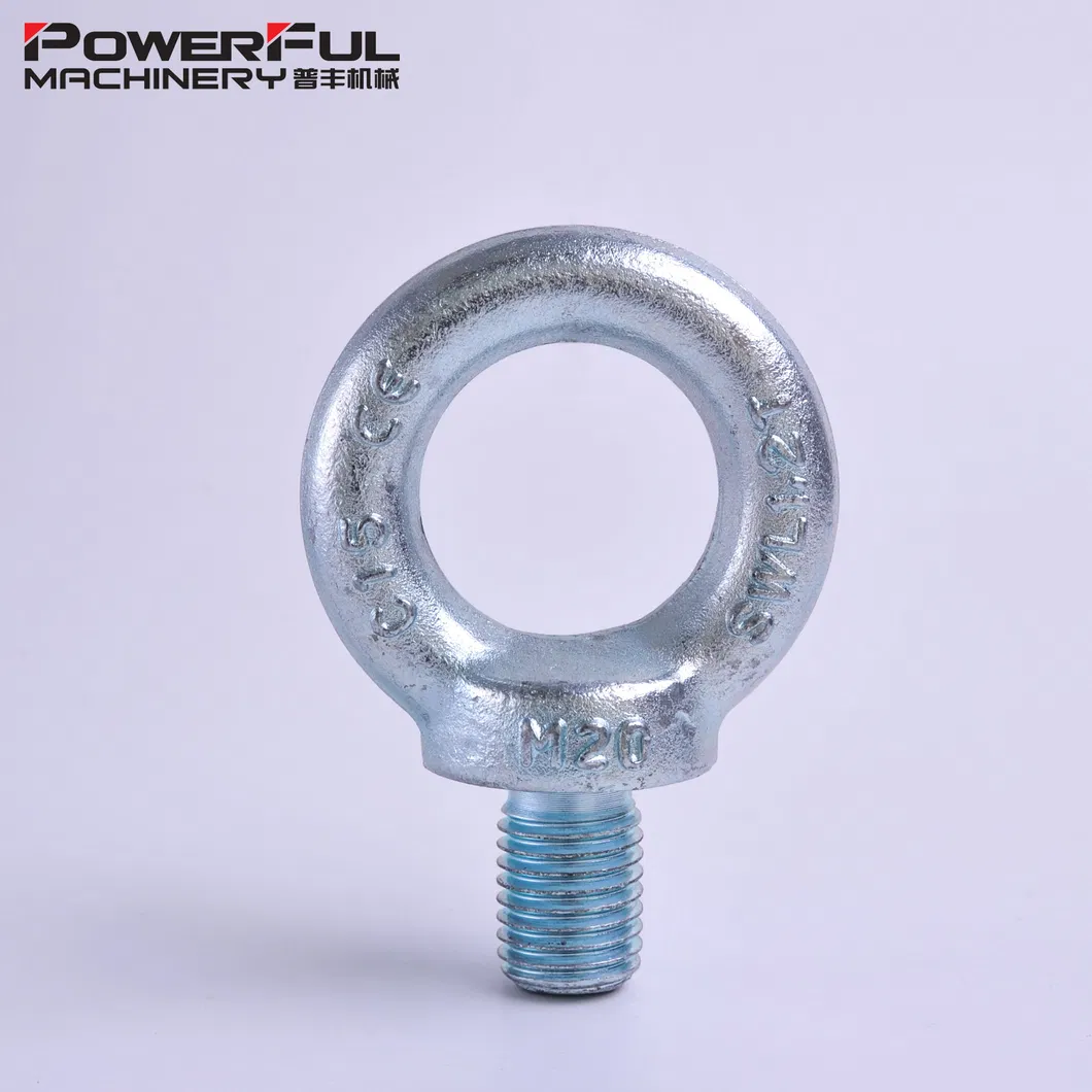 Fasteners Drop Forged Steel Eye Bolt DIN580 Lifting Eye Bolt with Eye Nuts