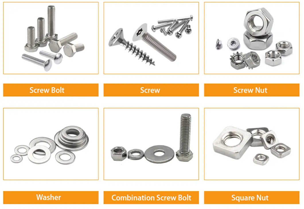 Fasteners Suppliers OEM Fastener Machining Custom Screw Nuts Stainless Steel Bolts