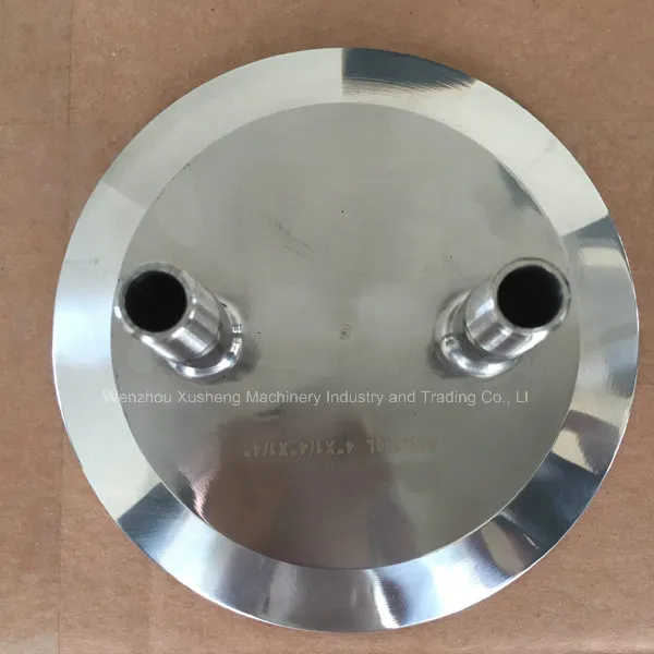 Food Grade 6" Triclamp End Cap with NPT 1/4" Pipe