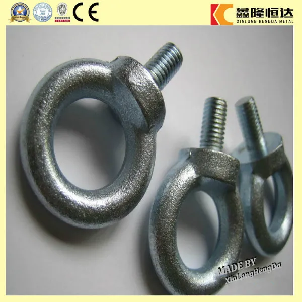 Galvanized Lifting Stud Anchor Eye Bolt Nut DIN582