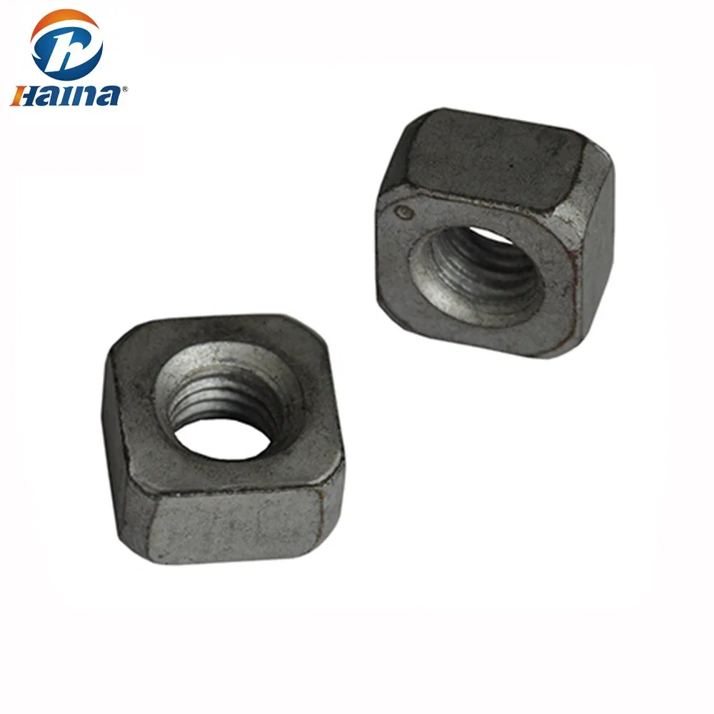 Galvanized Square Curved Lock Nut for Regular Bolt/ DIN557 Square Nuts / DIN557 Nut with High Quality