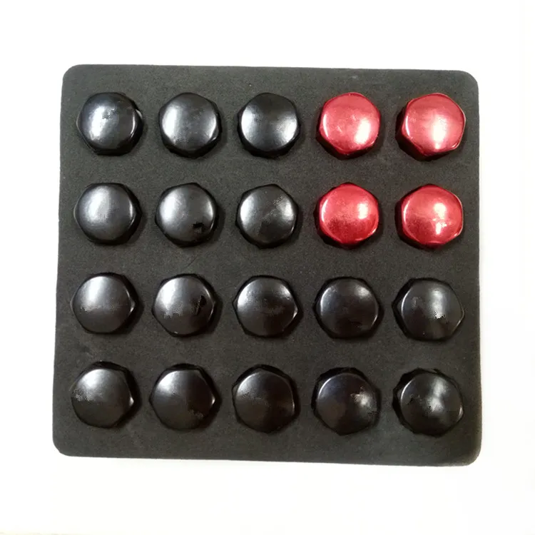 Good Quality Red Color Bulge Wheel Nuts 12X1.5