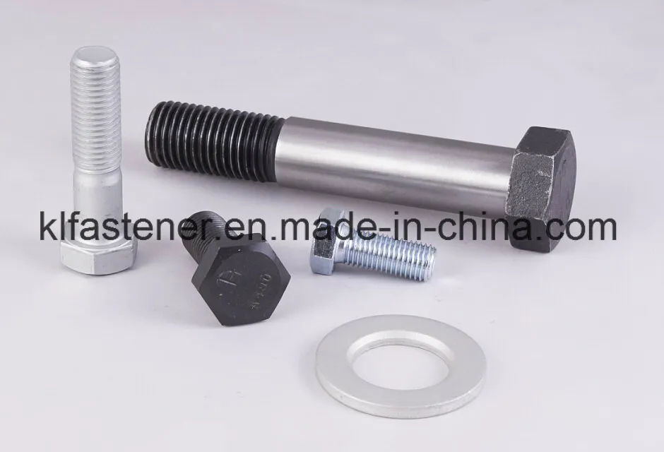 Grade As1252, Assembled Set (nut+bolt+washer) , Cl. 8.8 with Black