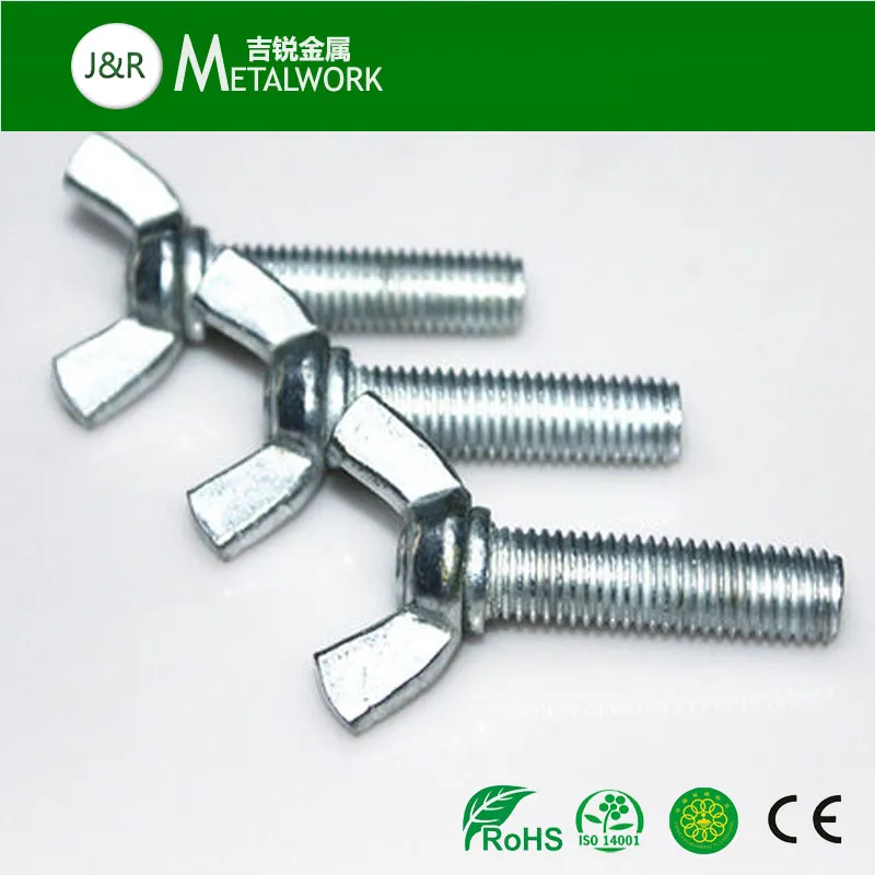 Grade8.8 Grade9.9 Carbon Steel Galvanized Wing Bolt (DIN318)