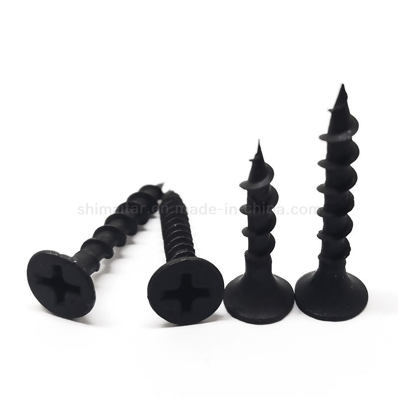 Gypsum Board Black Phosphated Drywall Screws in Bulk Cartons