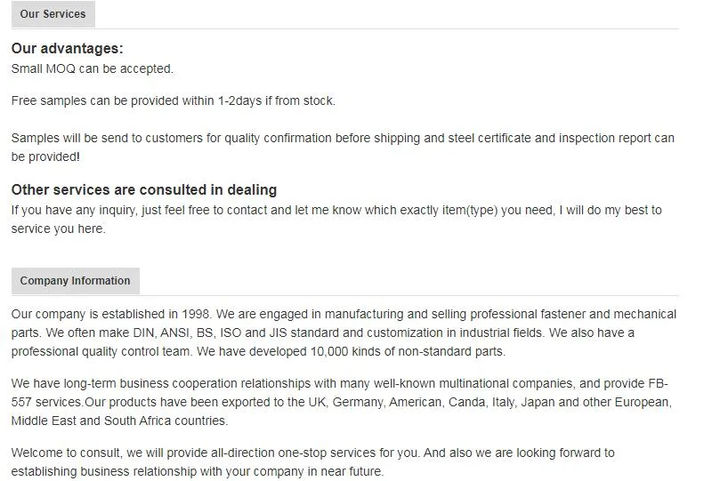 Hex Head Bolt DIN933 8.8 10.9 12.9