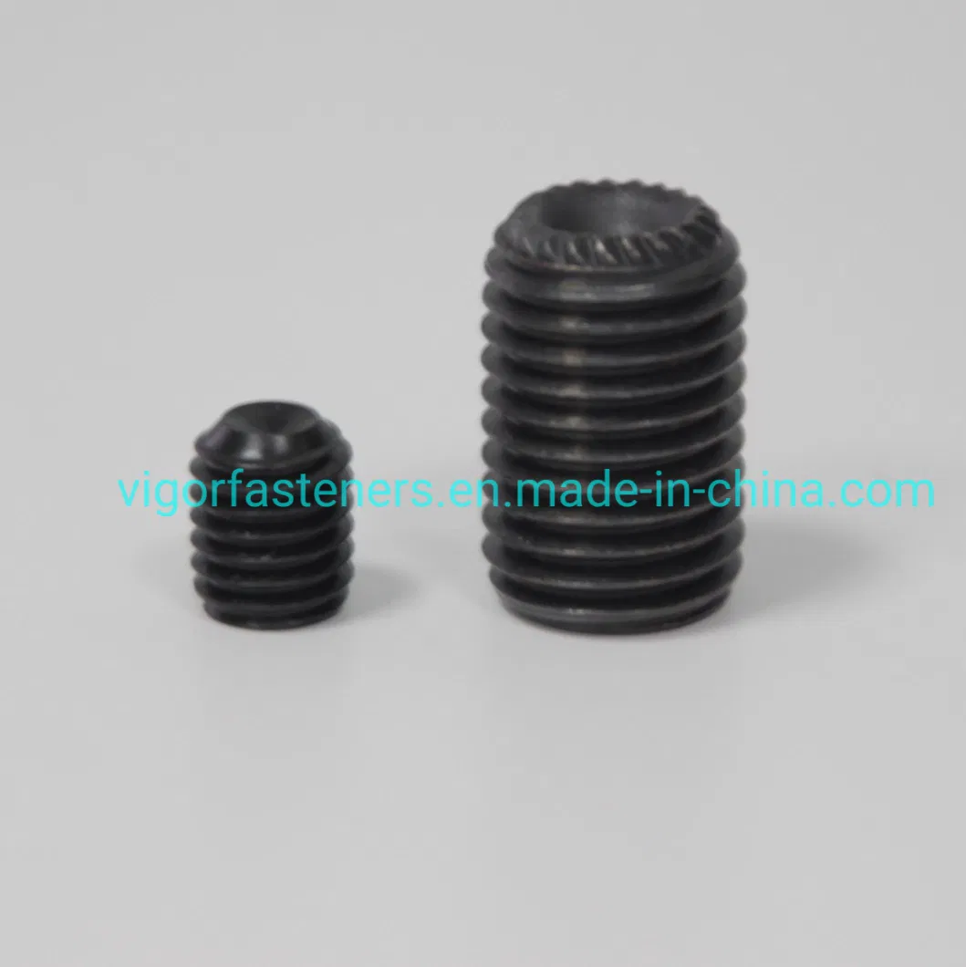 Hex Socket Set Screw DIN913/DIN914/DIN915/DIN916-45h Set Screws Alloy Steel Black Socket Set Stud Flat Point Cup Point