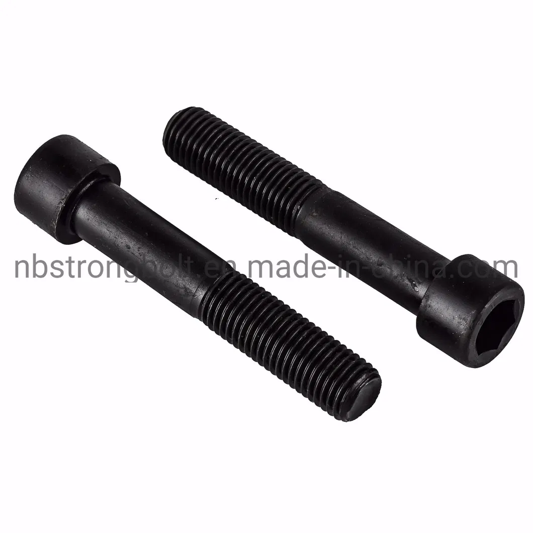 Hexagon Socket Head Cap Screw DIN912 Grade 12.9.8 with Black Oxid M12X65 Ht