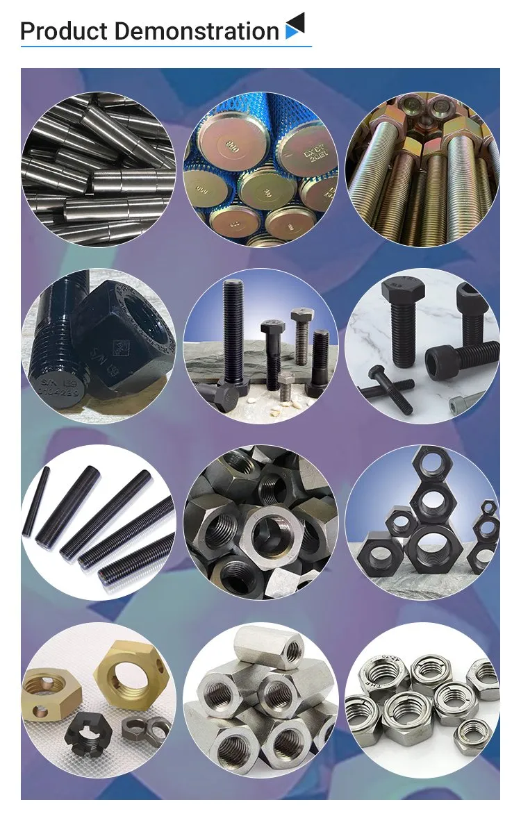 High Quality Bolt and Nut Products Fasteners Customized Wholesale M8-M150 Hex Nut