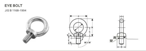High Quality DIN 582 M36 Lifting Oval Eye Nut
