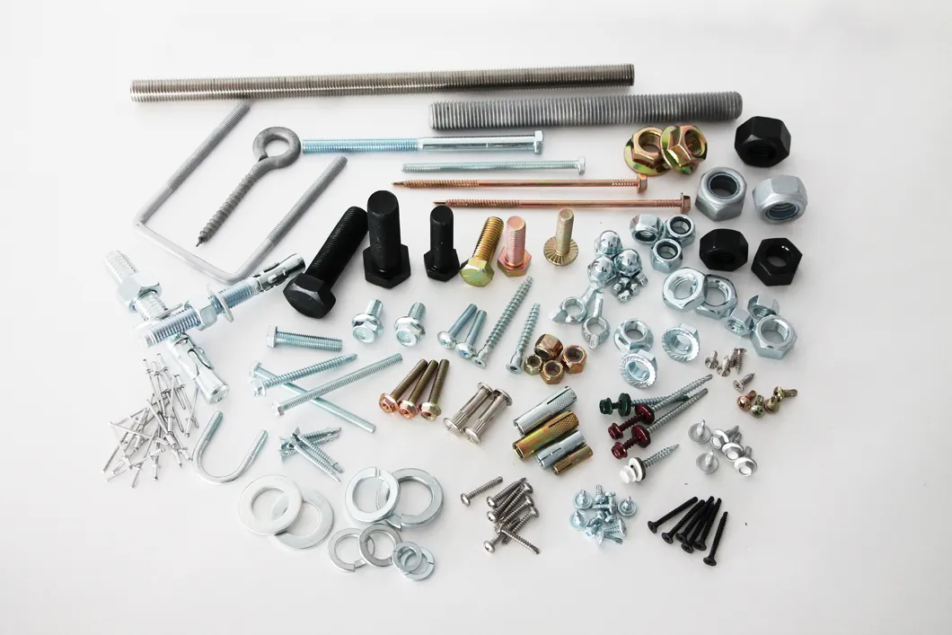 High Quality Fastener Hardware Grade 8.8 Stainless Steel Carbon Steel DIN931 DIN933 Hex Head Nut and Bolt