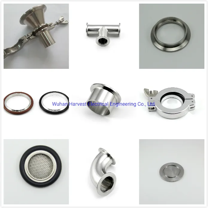 High Quality Kf16-1/8" Kf16-1/4" Kf16-3/8" Kf16-1/2" Kf16-3/4"Kf Flanges to NPT Adaptors Stainless Steel Adaptors in Vacuum Industry