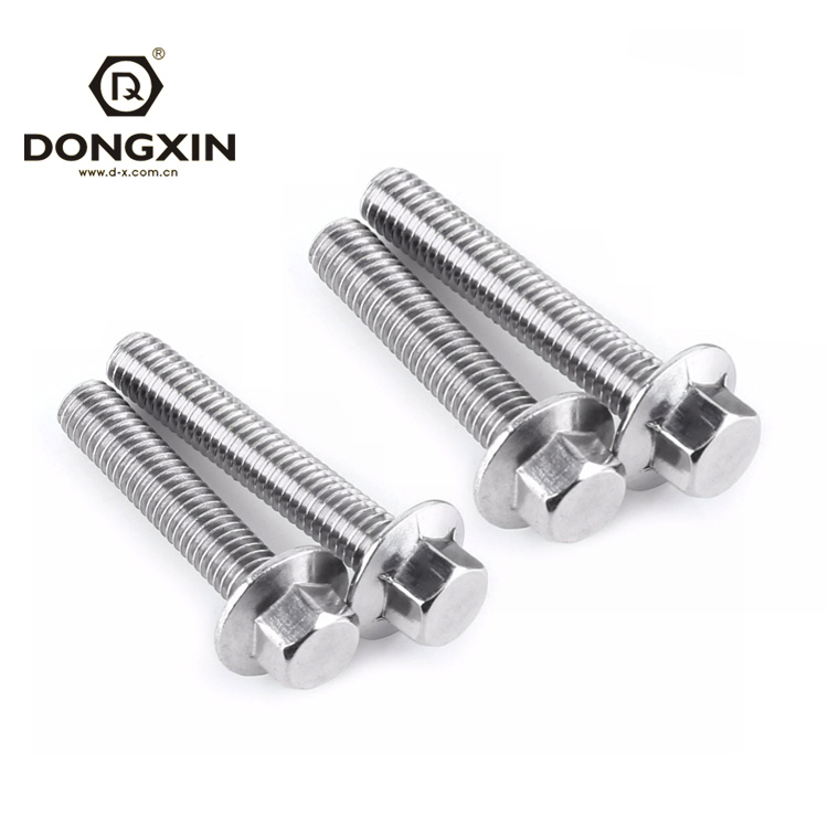 High Quality M8 M6 M10 Hex Bolt Cheap Stainless Steel Flange Hexagon Bolt