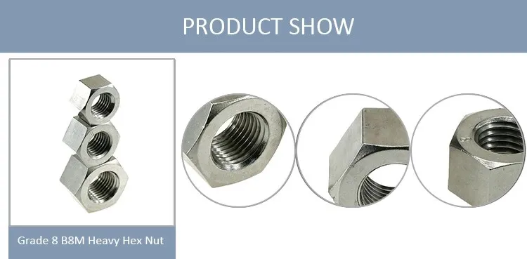 High Strength A194 Grade 2h Galvanized A325 Big ASTM A194 Nut Heavy Hex Nut