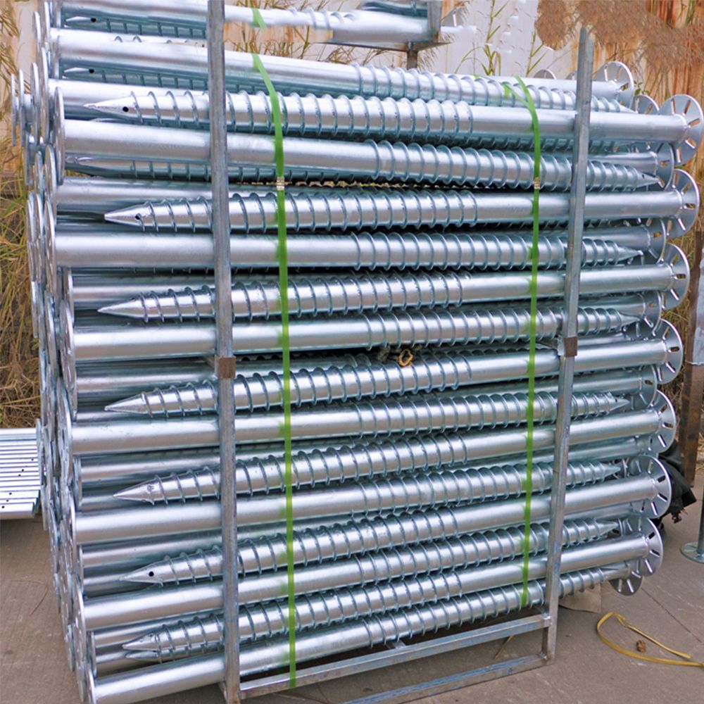 High Zinc Coated Ground Screw Anchor Drop-in Anchor Piles Stakes
